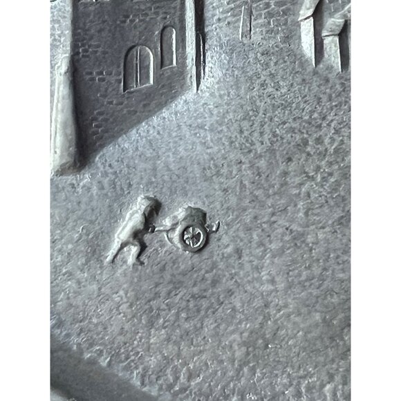 Pewter Plate Nürnberg Albr. Dürer Haus Design 9" D Artists Wall Plate Gift - Picture 4 of 12